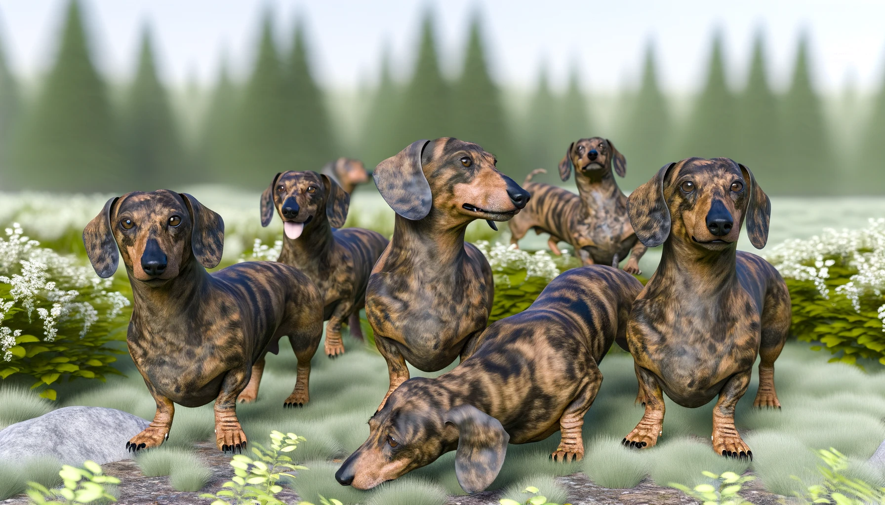 Brindle Dachshunds for dog lovers